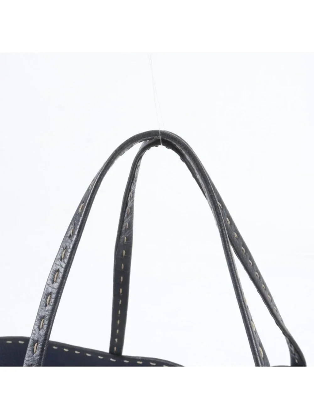 Fendi Selleria Calfskin Leather Tote Bag Shoulder Business Document